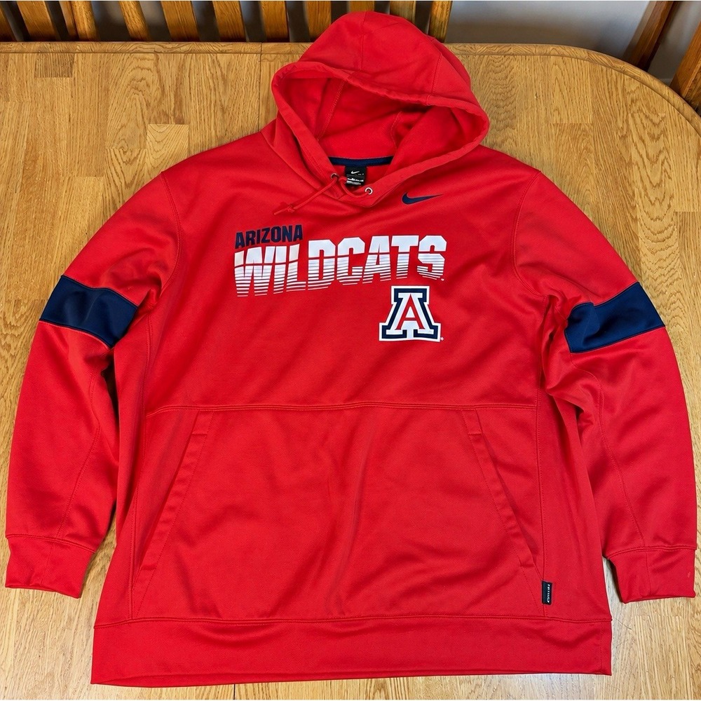 Nike Arizona Wildcats On Field Dri-FIT Hoodie Mens 3XL Red NCAA Football
